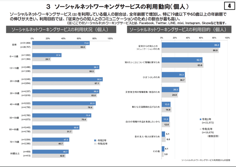 SNS利用動向データ画像